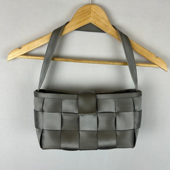 Harvey's The Original Seatbelt Bag Gray Silver Shoulder Top Handle